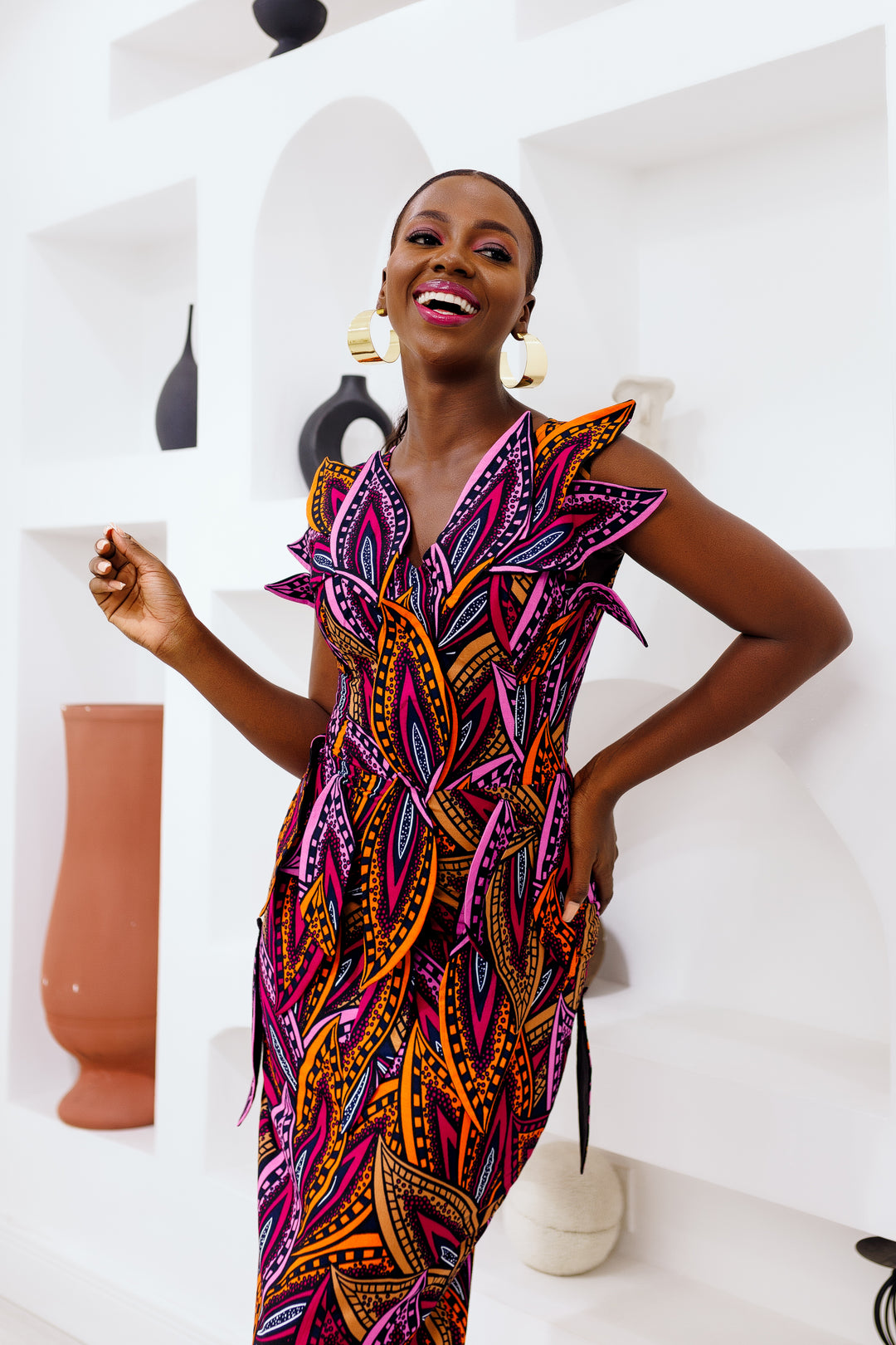 Onome African Print Dress