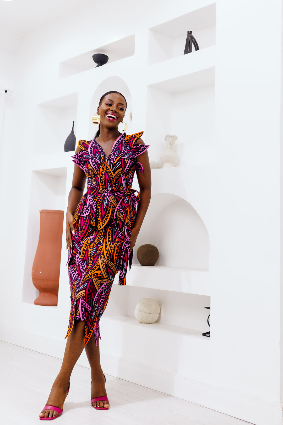 Onome African Print Dress