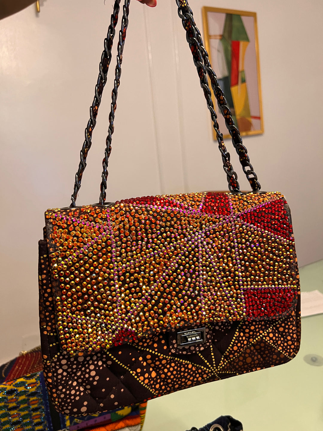 Rhinestoned Handbag