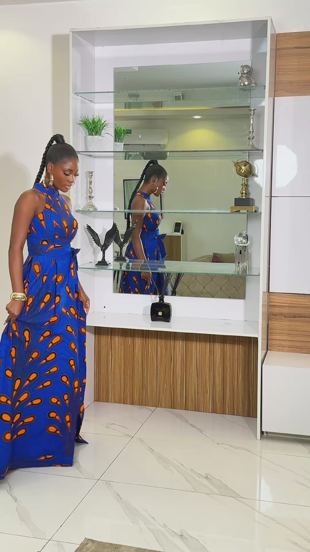 DIANE AFRICAN PRINT MAXI DRESS