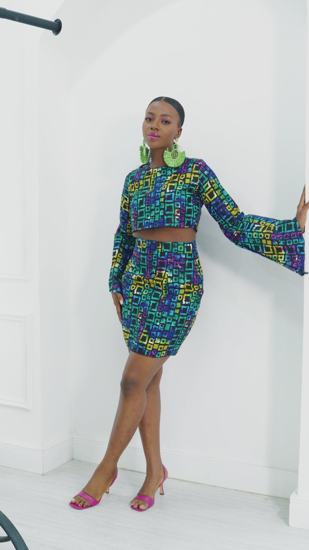 AYAH AFRICAN PRINT SKIRT