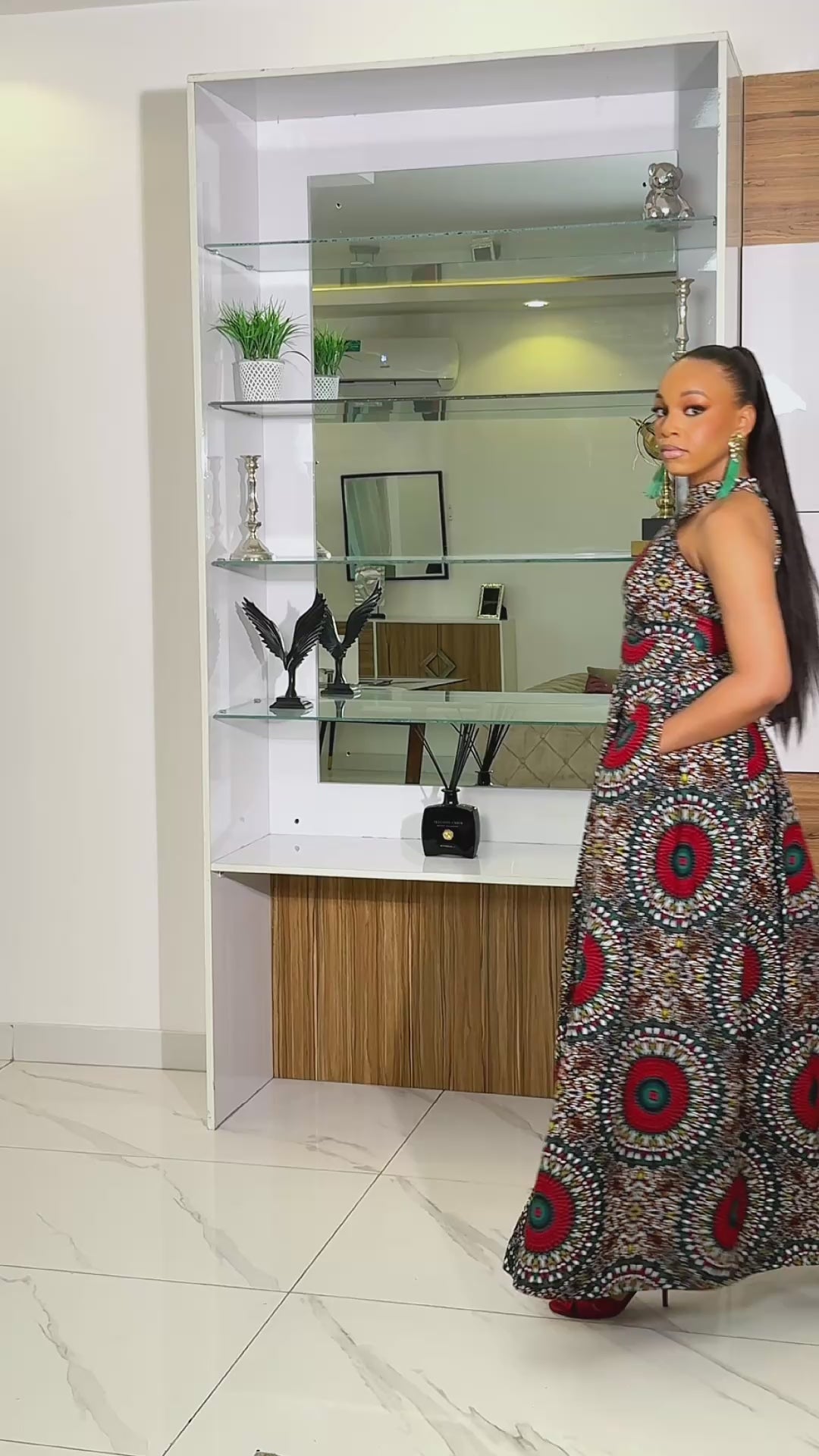 ROBE MAXI NITA IMPRIMÉ AFRICAIN