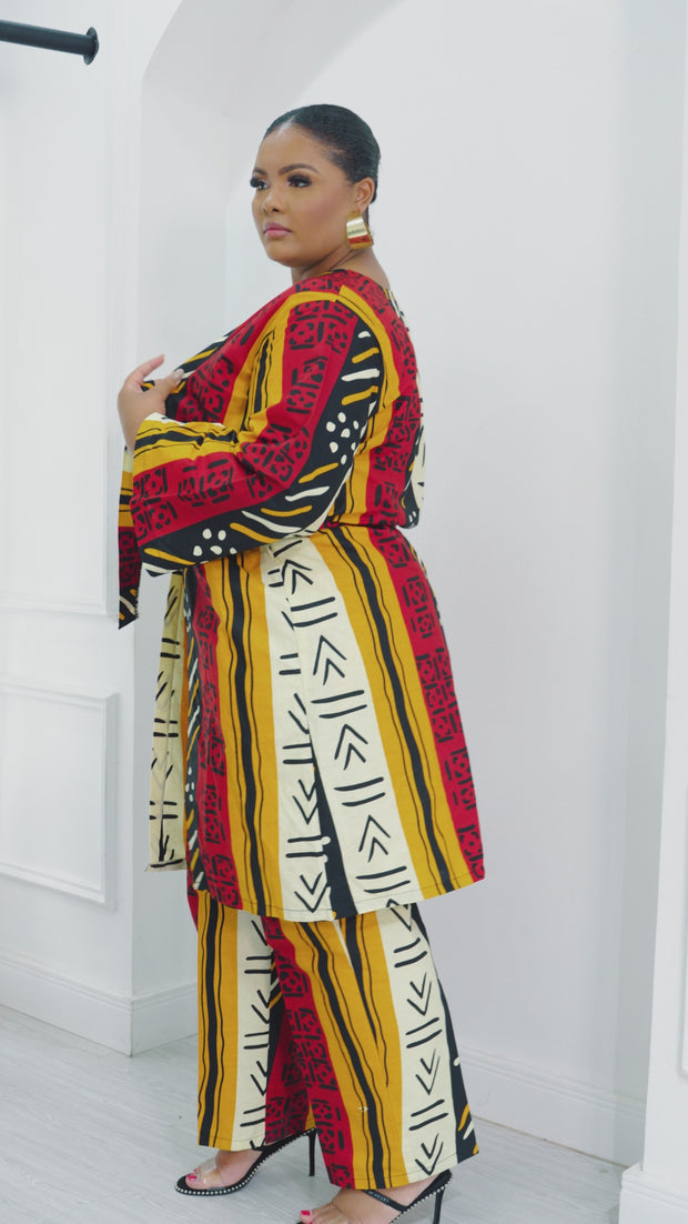 Folami African Print Kimono - African Fashion at MYTRIBENG