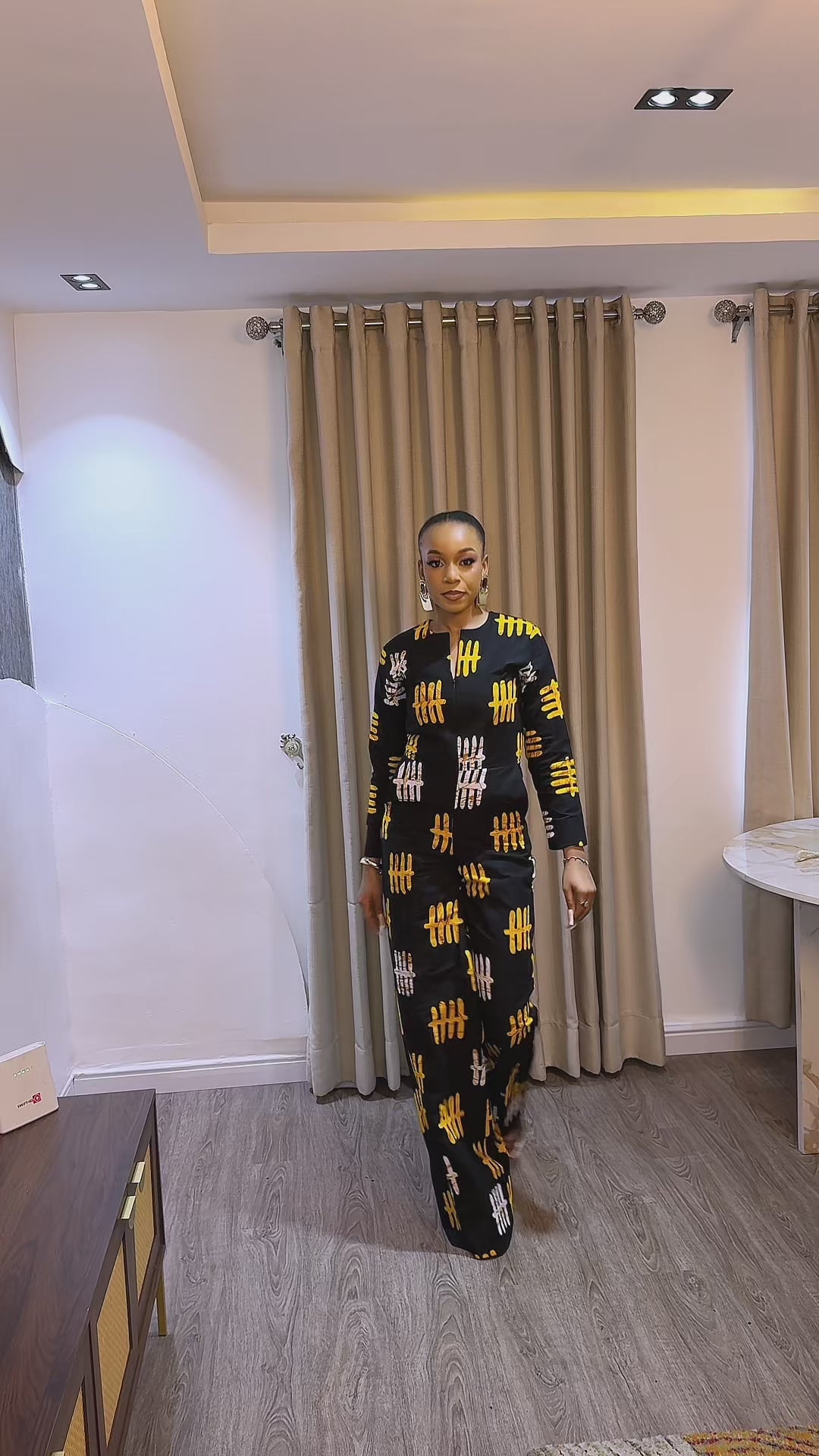 MACACÃO EBELE ESTAMPADO AFRICANO