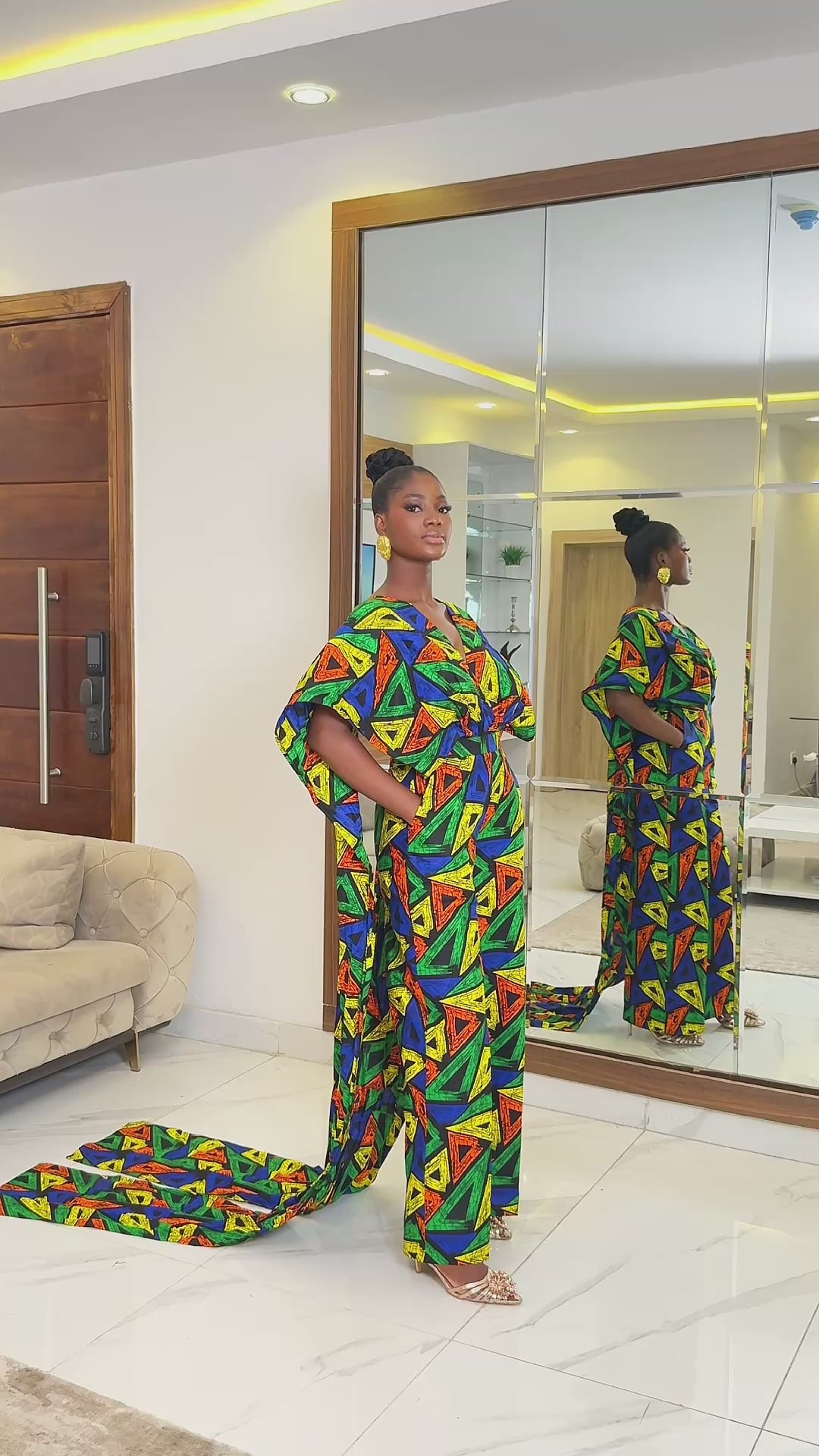 COMBINAISON SUMBO IMPRIMÉ AFRICAIN