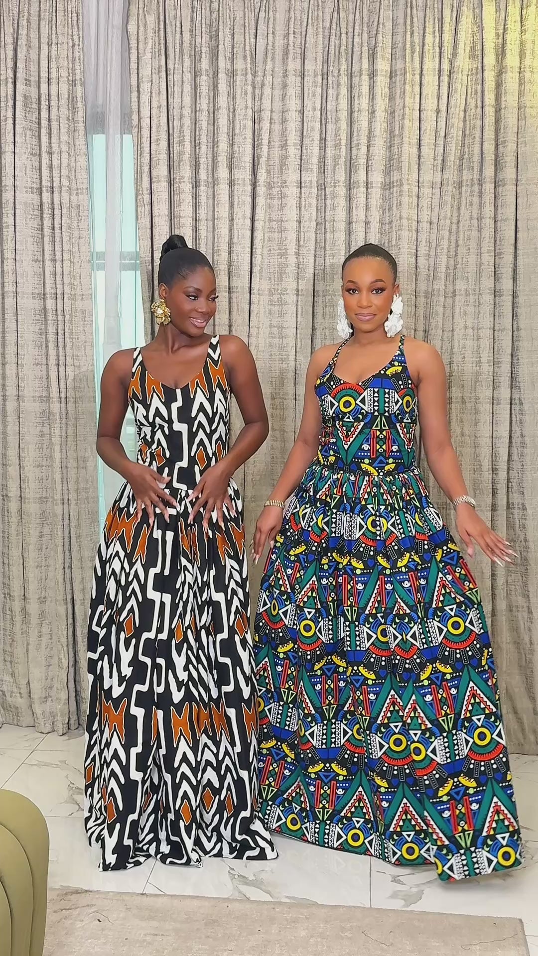 ROBE MAXI RUFARO IMPRIMÉ AFRICAIN