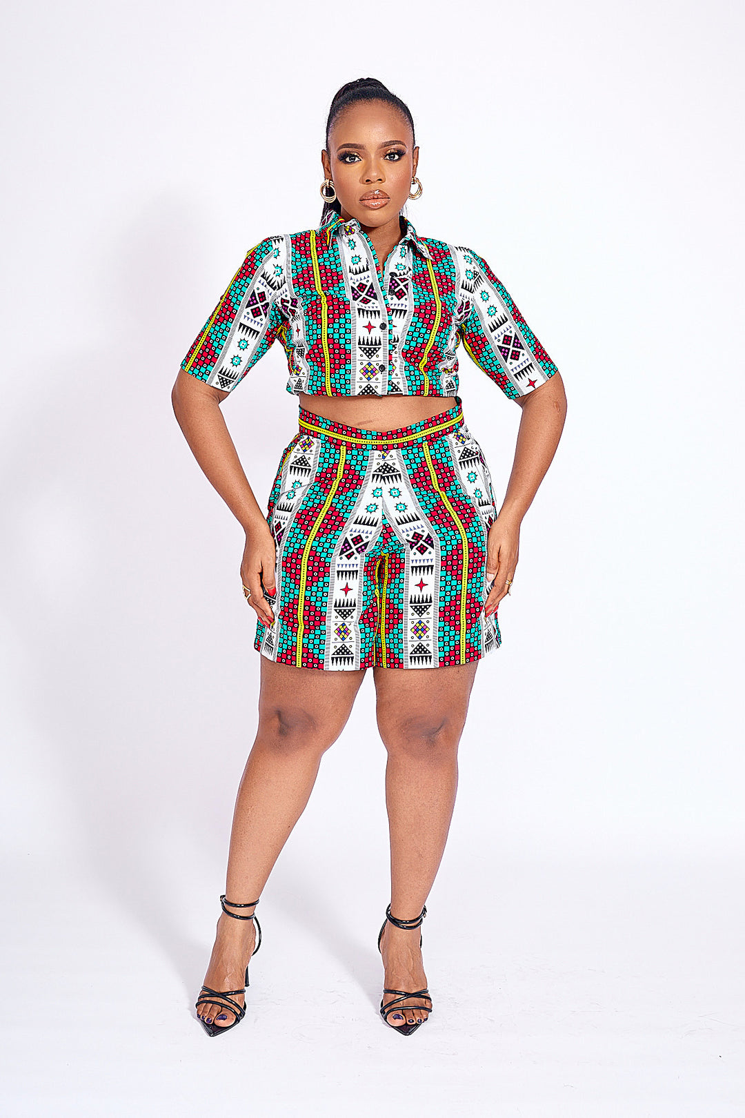 African Print Aaliyah Crop Top