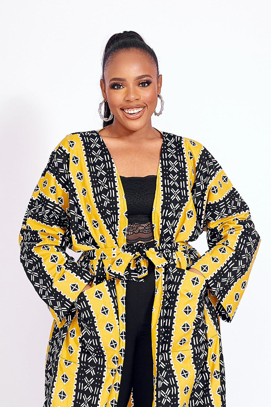 African Print Elna Kimono