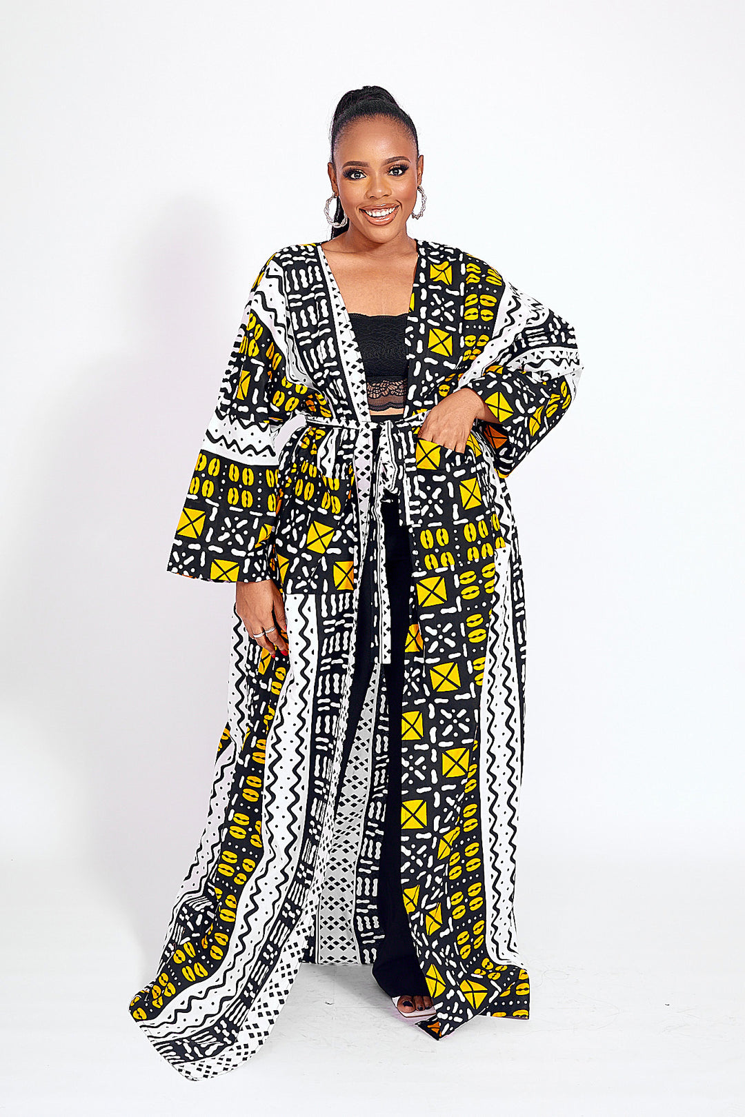 African Print Kaya Kimono