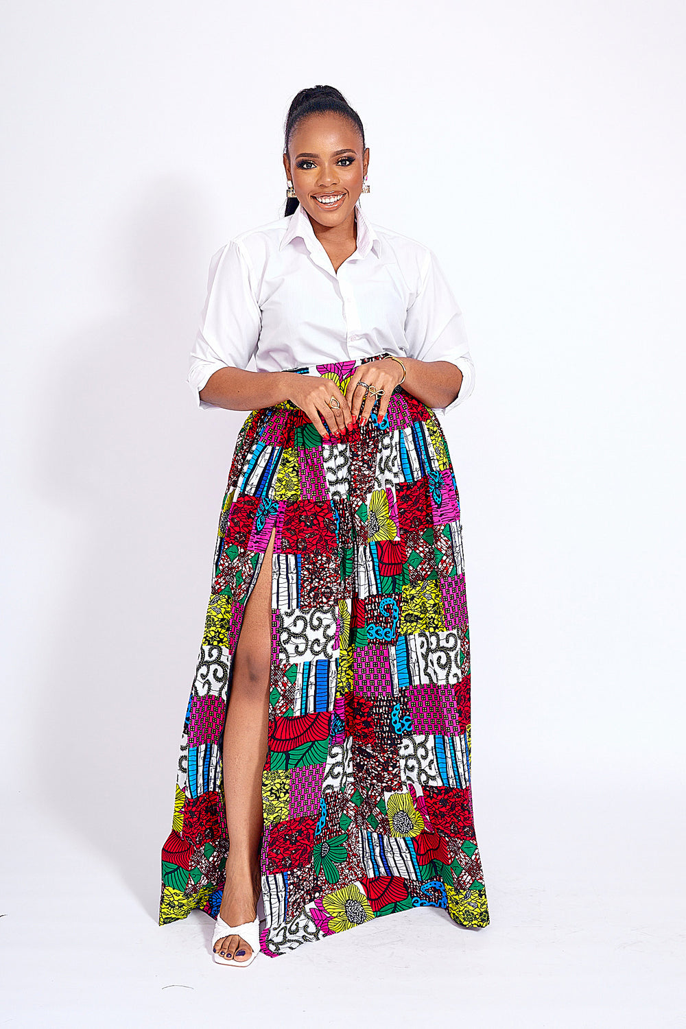 African Print Siman Skirt