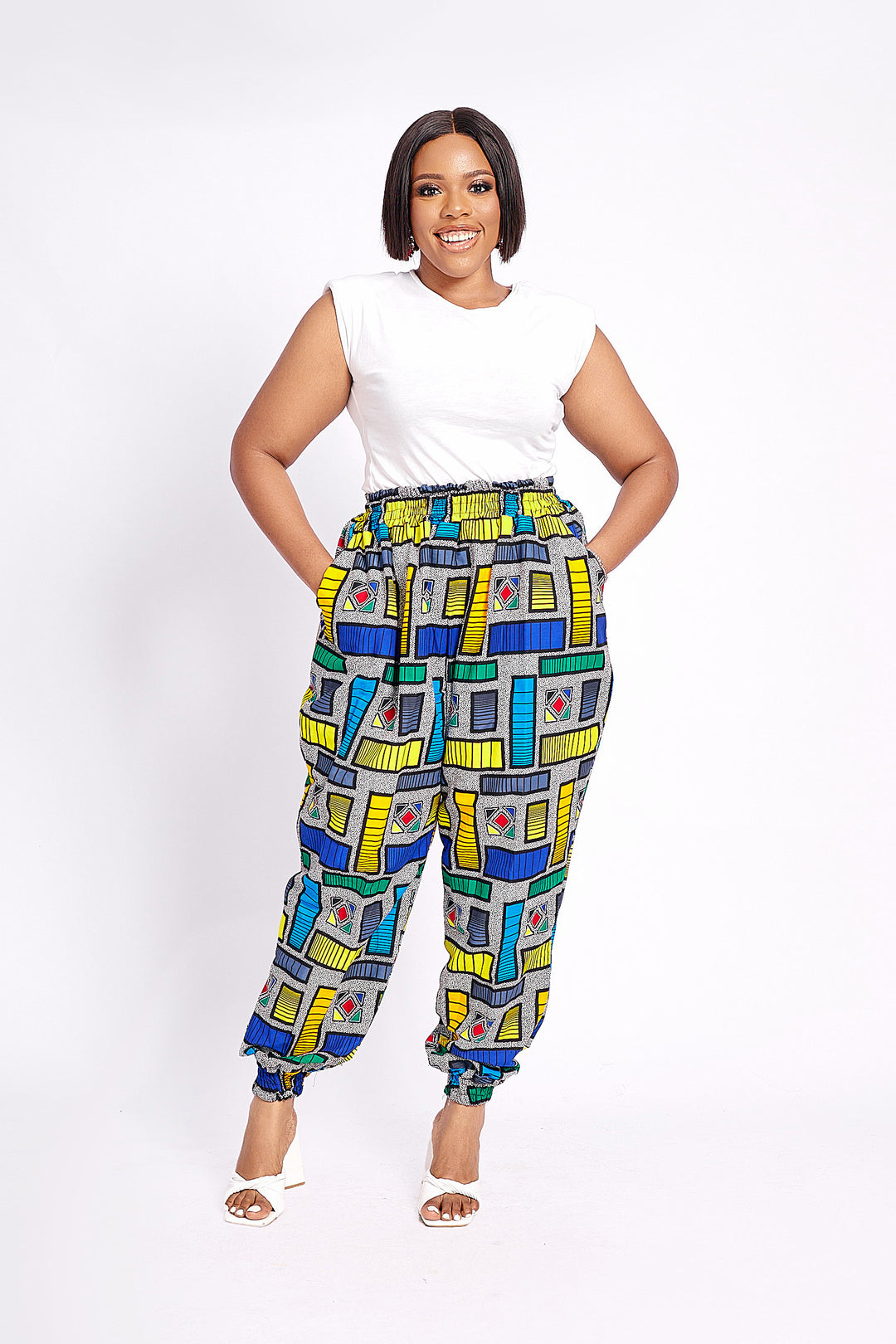 African Print Zeeba Joggers