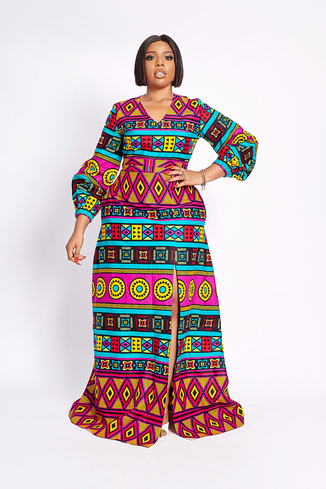 African Print Rufaro Maxi Dress