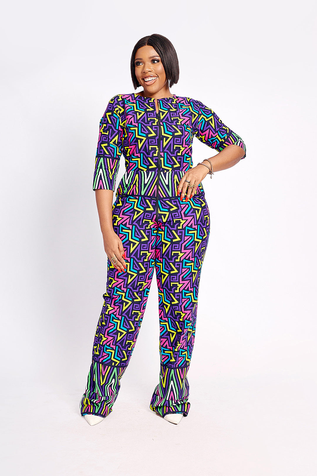 African Print Ebele Jumpsuit