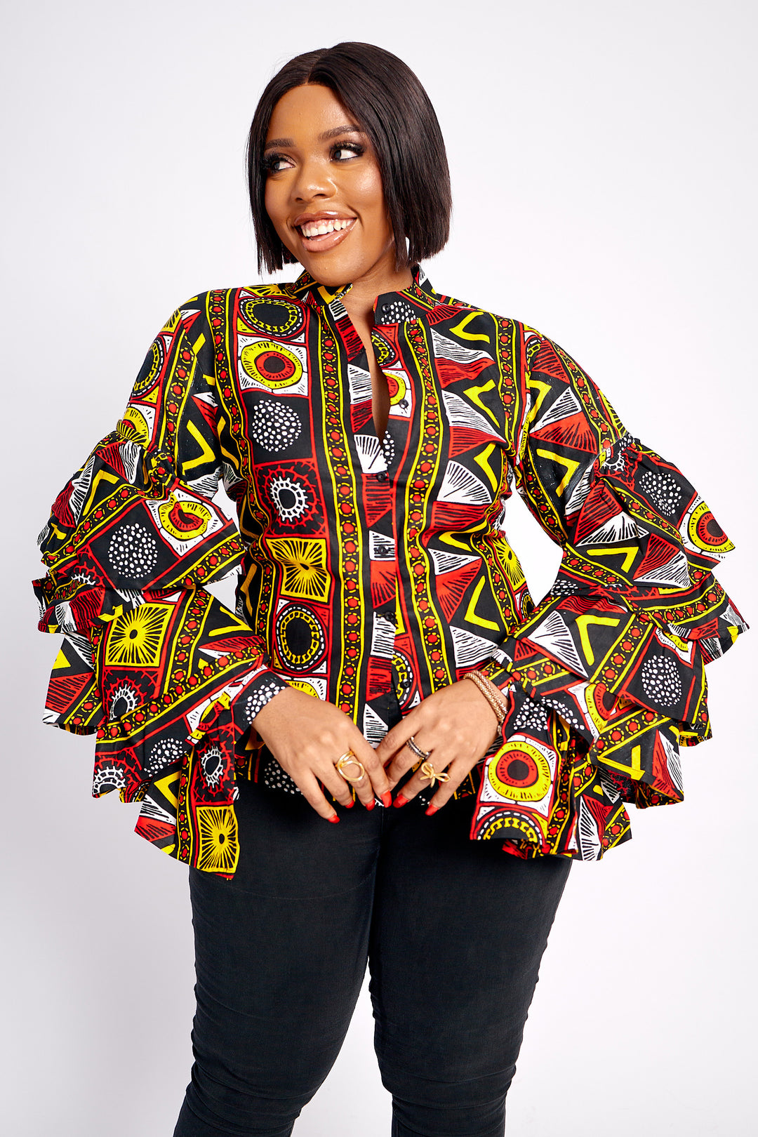 African Print Blouse for Women