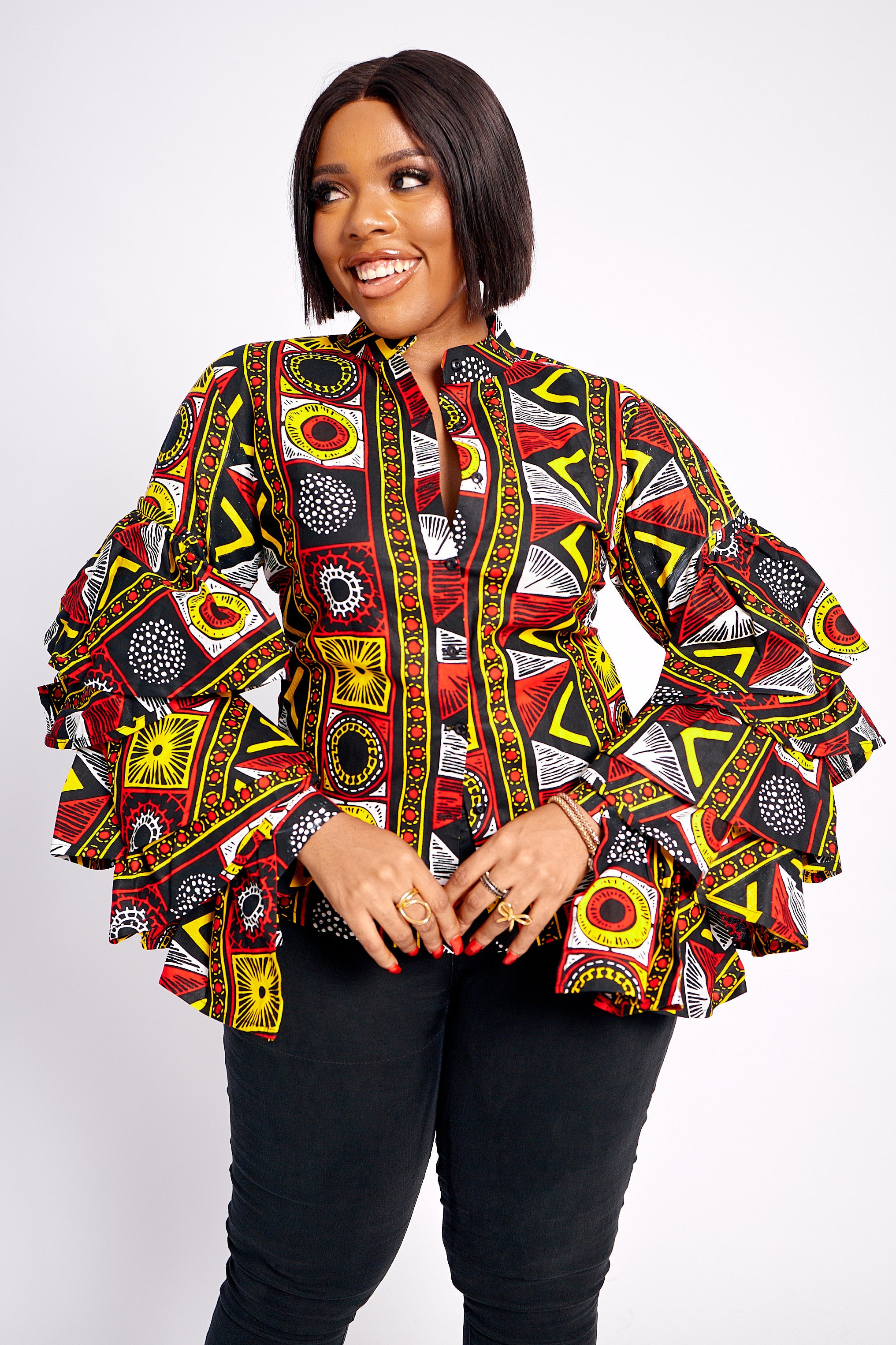 African Print Blouse for Women