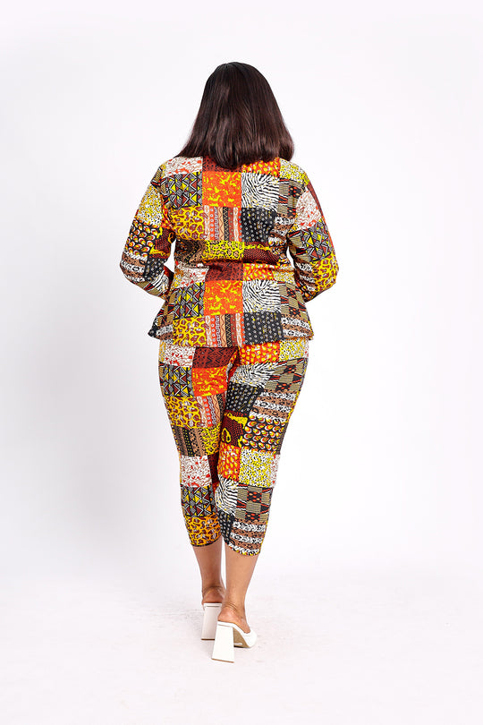 Jemila African Print Button Down Shirt