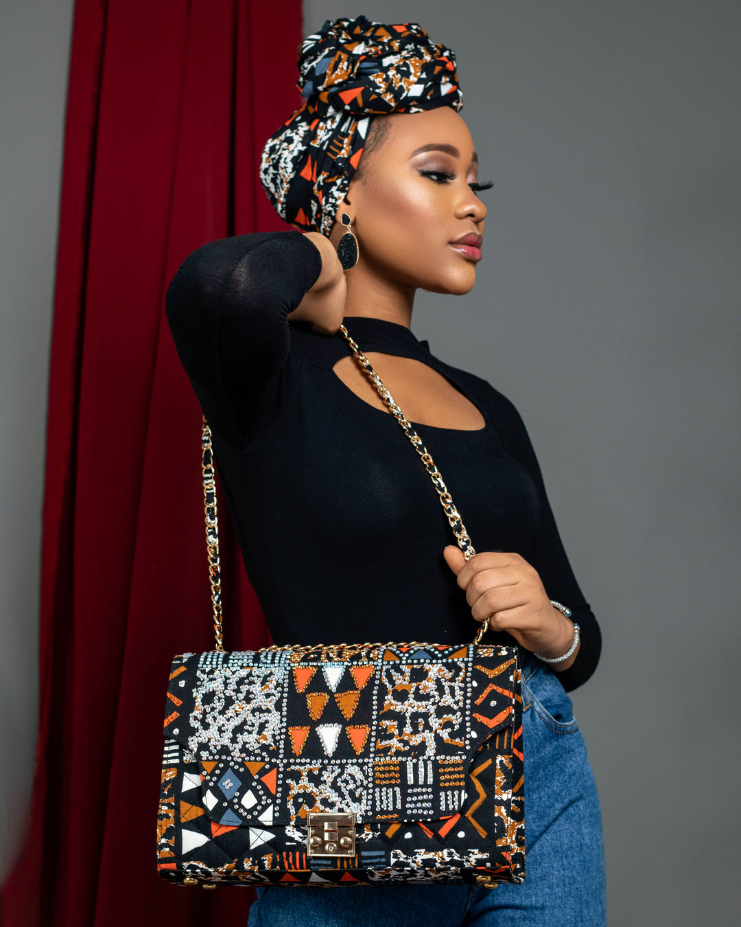 Adejola Rhinestoned Handbag