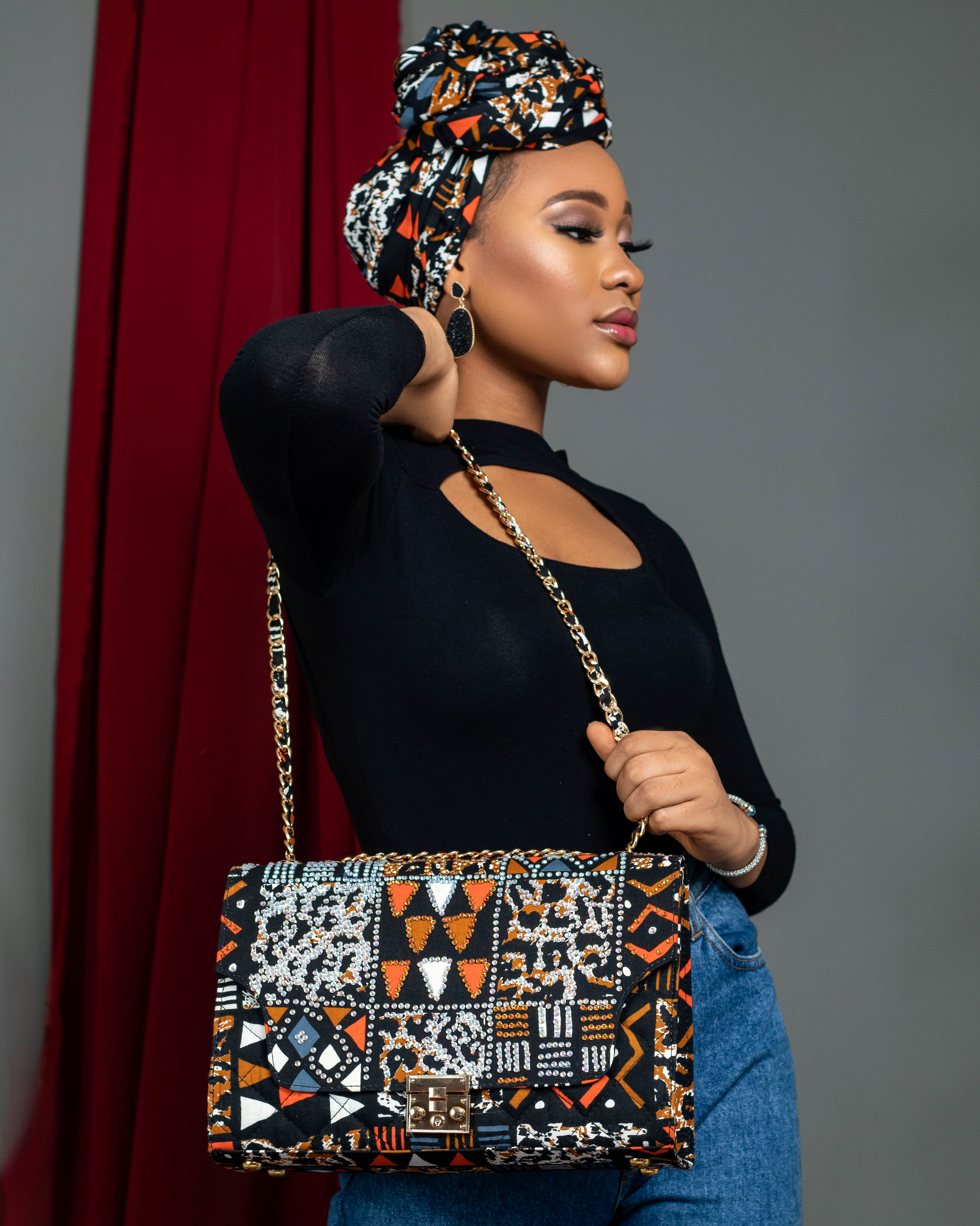 Adejola Rhinestoned Handbag