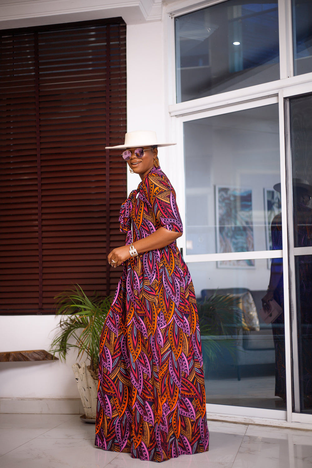 African Print Adetutu Maxi Dress