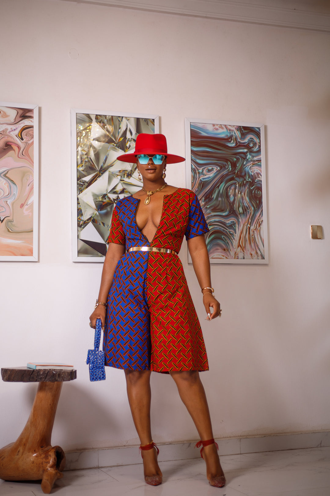 African Print Adaeze Playsuit