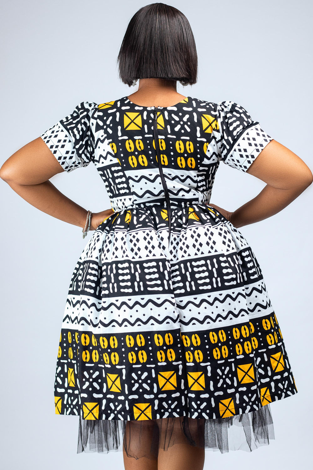 African Print Ozinna Midi Dress