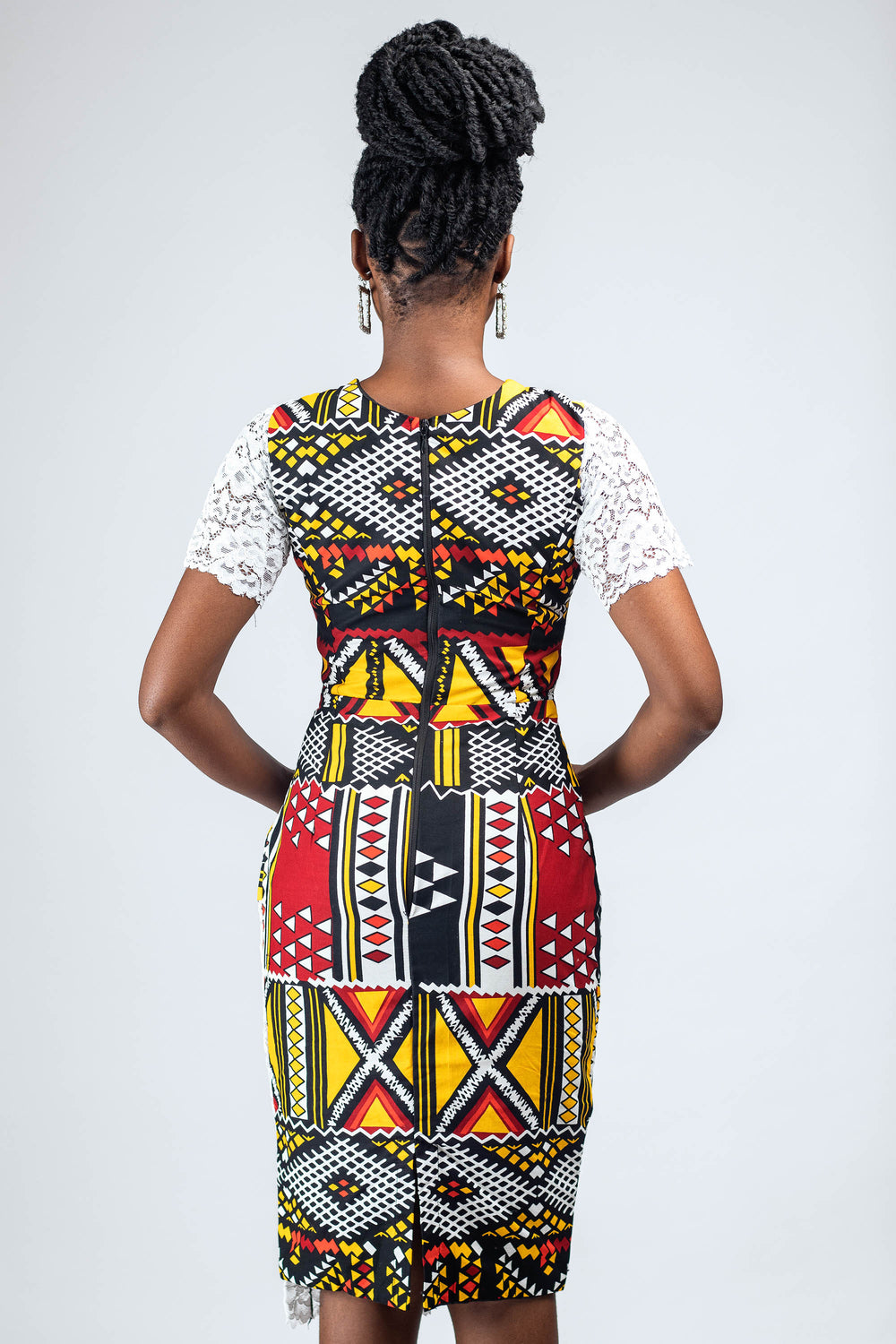 African Print Udoka Midi Dress