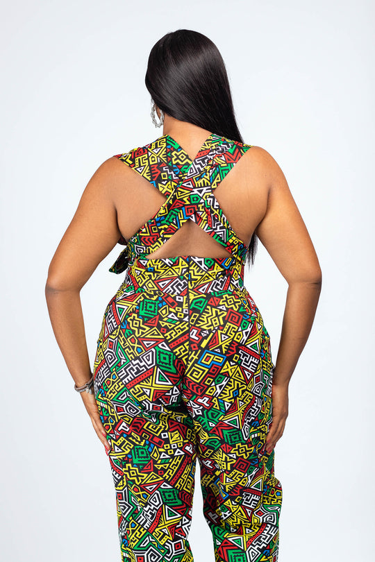 African Print Sumbo Jumpsuit