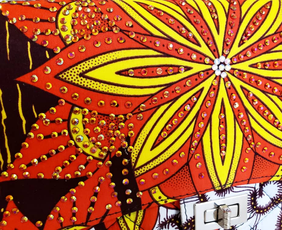 TEJU Rhinestoned Bag