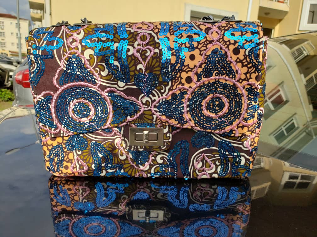 LOLA EMBROIDED AND SEQUINNED BAG
